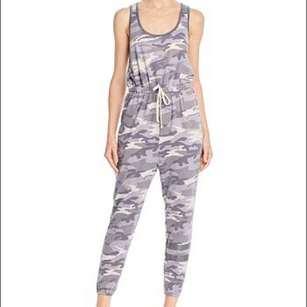 Vintage Havana camo racer back comfy jumpsuit